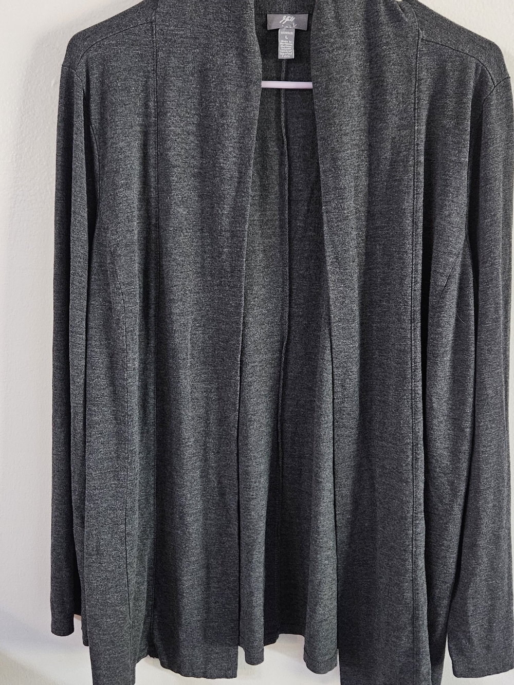 J. Jill Charcoal Open-Front Women's Cardigan. Fall, Career Wear, Office, Teacher